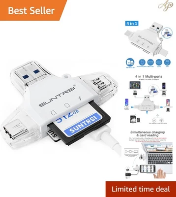 Lector de tarjetas SD/Micro SD para iPhone/ipad/Android/Mac/Computadora/Cámara, Portátil... Foto 1 de 4