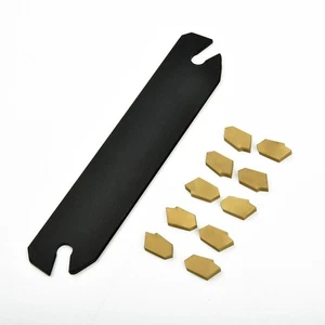 Useful Carbide insert Set Thread Tools 110mm Cut-Off Cutting GTN-3 SP300 - Picture 1 of 12