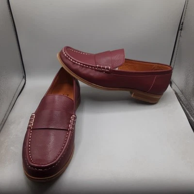 Mocasines para mujer Miz Mooz Issy 8,5-9 M EU39 cuero vino tinto  Foto 1 de 4