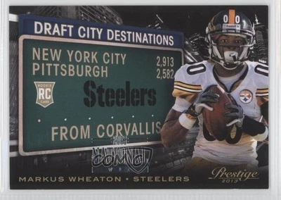 2013 Prestige Draft City Destinations National VIP /5 Markus Wheaton Rookie RC - Image 1 of 2
