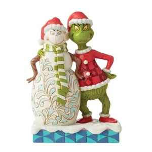 Jim Shore Grinch mit Grinchy Schneemann Figur 6012695 BRANDNEU - Bild 1 von 2