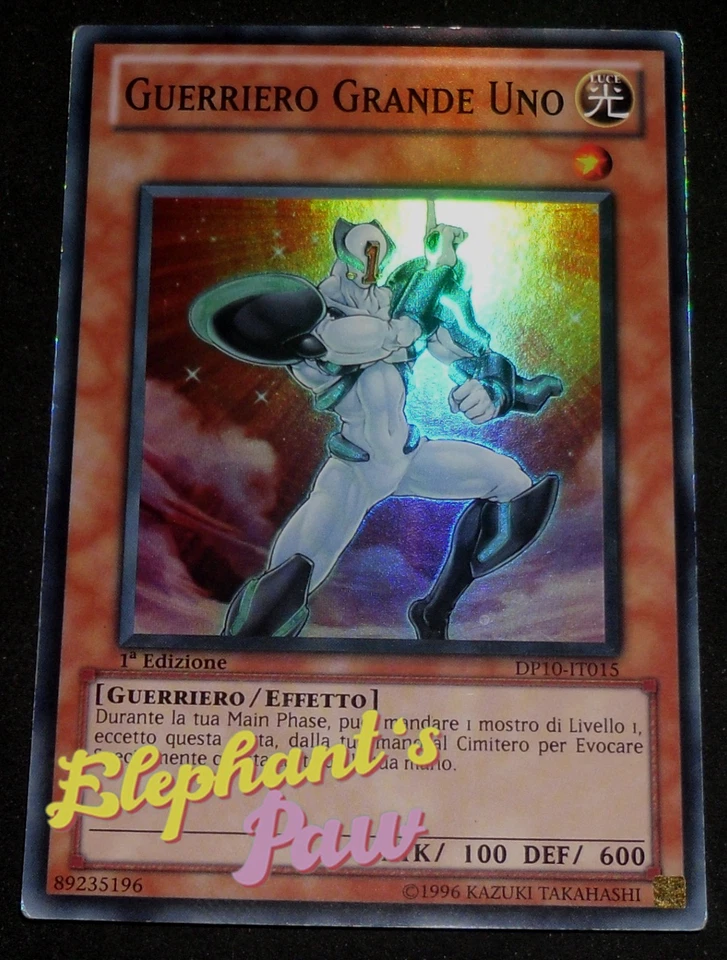Yugioh - Guerriero Grande Uno SUPER RARA - DP10-IT015 1° Edizione - Immagine 1 di 1