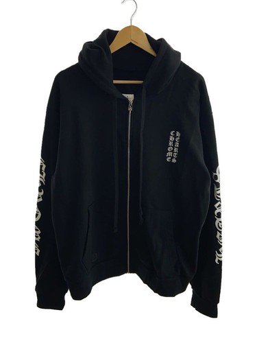 Felpa con cappuccio zip Chrome Hearts M cotone BLK made in USA 408011873****457 usata