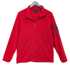 Marmot Polartec Reactor Jacket Mens Red Fleece Full Zip Pockets Lightweight Sz L - Picture 1 of 10
