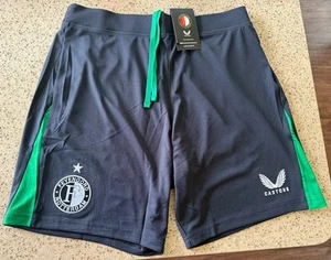 Pantalones Cortos de Fútbol Feyenoord Rotterdam 24/25 Visitante Castore Nuevos con Etiquetas UE XL - Imagen 1 de 5