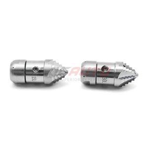3/8" Pressure Drain Jetter Hose Nozzle Sewer Rotating Drain 3 Side 4 Rear Jet - Picture 1 of 14