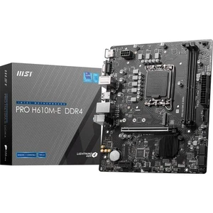 MSI PRO H610M-E DDR4 Motherboard, Micro-ATX - Supports Intel 12th Gen Core Proce - Photo 1/8