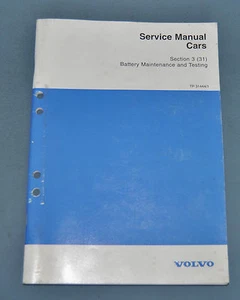 1962-99 Volvo Battery Maitenance and Testing Factory Shop Repair Service Manual - Bild 1 von 6