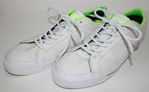 Bue tela scudo Converse All Star ""White Volt"" Lunarlon US 11 Cons Chuck - Foto 1 di 12