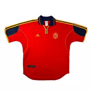 Camiseta de fútbol local España 2000/02 ADIDAS L para hombre camiseta de fútbol vintage - Imagen 1 de 11