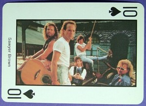 1 x playing card Country Music * Sawyer Brown * 10 of Spades