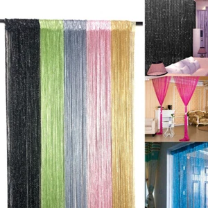 Window Divider Tassel Door String Beads Fringe Beaded Panel Crystal Room Curtain - Picture 1 of 26