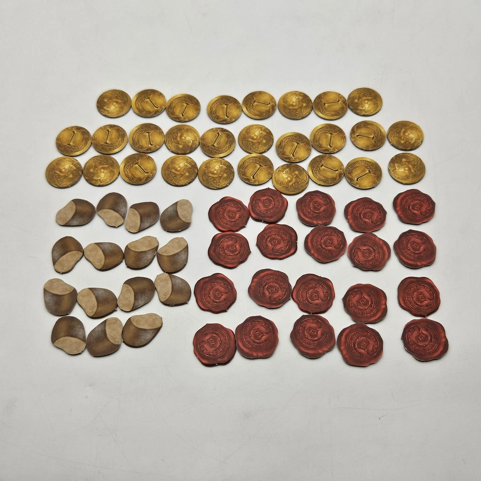 *Seals, Tokens Guilders* Ravensburger Rise of Queensdale Game Replacement Pieces - Image 1 of 1