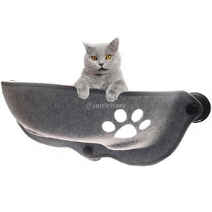 Cat Hammock Bed Window Mount Car Pod Lounger Suction Cups Warm Bed Seat Grey - Picture 1 of 7