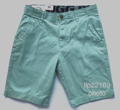 PLUGG CLOTHING Men's Shorts (SIZE 30) Flex Waist Flat Front SPEARMINT GREEN New - Image 1 of 4