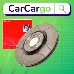 Brembo Vented Grooved Front Brake Discs Pair Citroën C2 1.6 VTS 2004-2009 320 mm - Picture 1 of 9