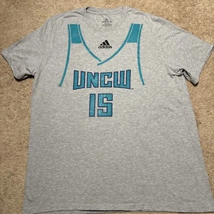 UNC Wilmington Seahawks Basketball Adidas Amplifier Tee T-Shirt Size XL S/Sleeve - Picture 1 of 12