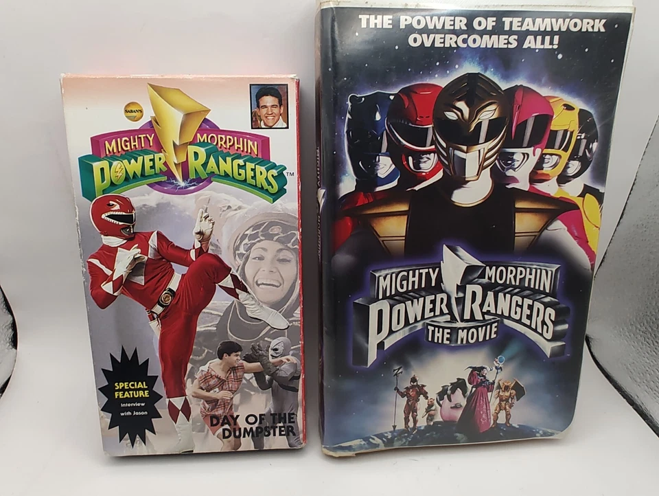Mighty Morphin Power Ranger VHS Lot Of Two Foto 1 de 1