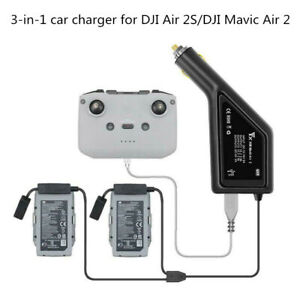 3in1 Mavic Car Charger Dual Battery & Controller for DJI  Air 2S/DJI Mavic Air 2