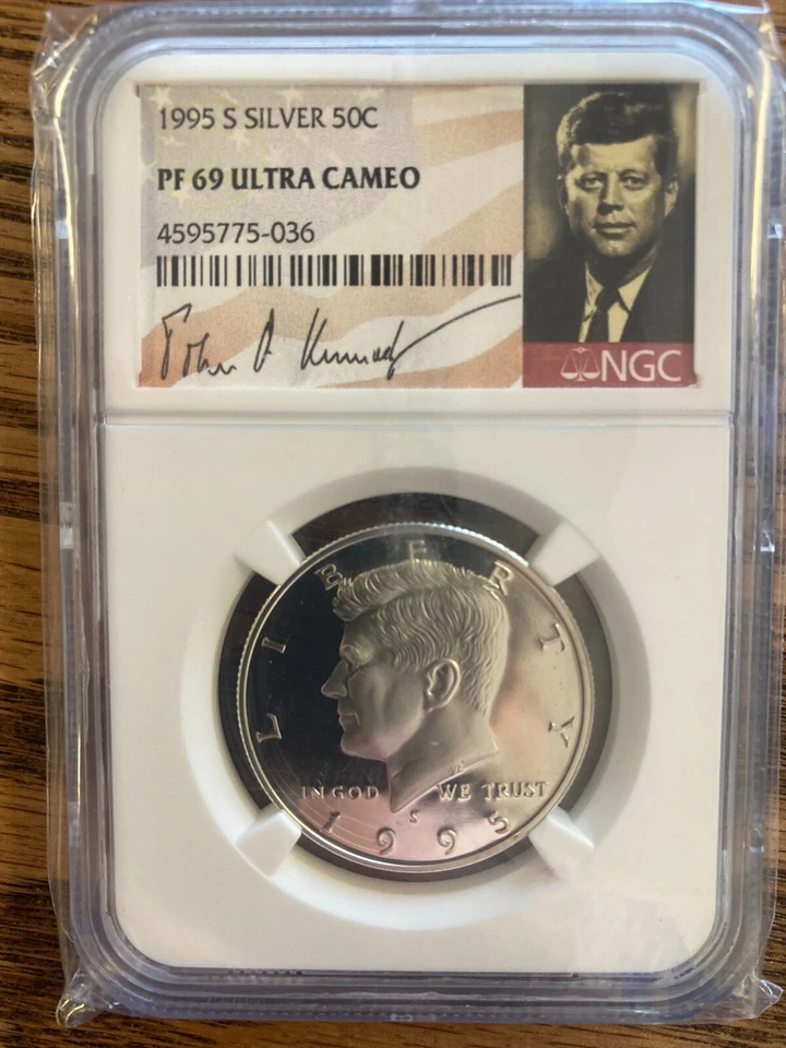 1995 S Silver Kennedy Half Dollar NGC Certified PF 69 Ultra Cameo - Image 1 of 1