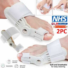 2 X Day Night Toe Bunion Corrector Straightener Valgus Hallux Splint Protector 