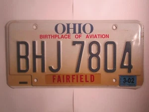 Placa de licencia etiqueta de coche 1997 2002 OHIO BHJ 7804 [Z289] - Imagen 1 de 1