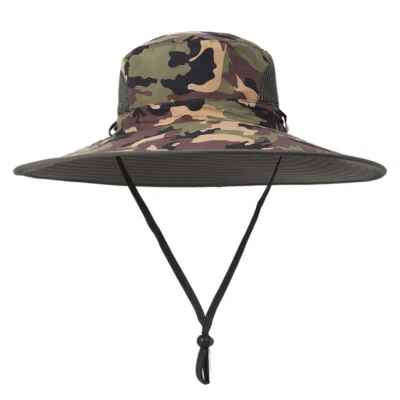 Cappelli da sole oversize XXL tesa larga per uomo impermeabili asciugatura rapida secchiello berretto da pesca - Immagine 1 di 4