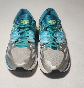 SAUCONY ISO Fit Everun Womens Blue Silver 10.5 - Picture 1 of 8