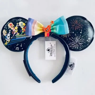 2024 Disney Parks Three Caballeros Loungefly Minnie Ears обруч для волос съемный бант - Изображение 1 из 4