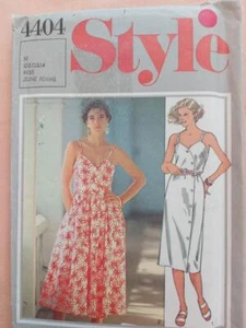 Style 4404 Vintage Misses' Button Front Dress Pattern Size 10-12-14 - Picture 1 of 2
