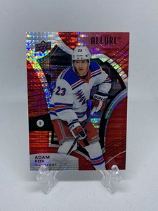 2021-22 Upper Deck Allure Hockey ADAM FOX #5 Red Rainbow