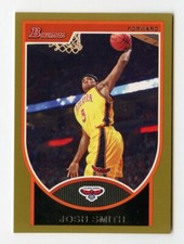 A317 JOSH SMITH 2007-08 BOWMAN GOLD 24/99 #5 HAWKS RARE SP 
