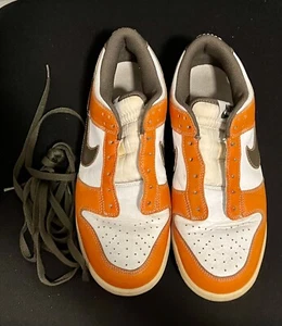 Vintage Nike SB Dunk Air NG White Orange Olive Golf Shoes 484294-101 Men Size 8 - Picture 1 of 5