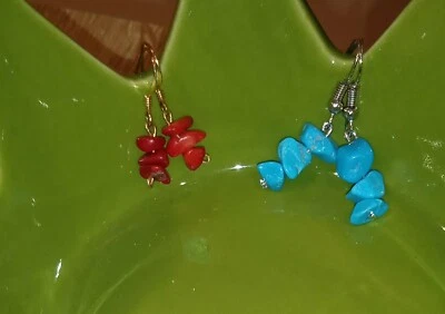 orecchini donna artigianali con pietre - Immagine 1 di 4