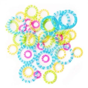 Maschenmarkierer Ring geschlossen ChiaoGoo 40 Stück bunt - Picture 1 of 2