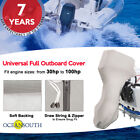 Oceansouth Full Outboard Boat Canvas Universal Cover Fits 30-100hp Motor Engine