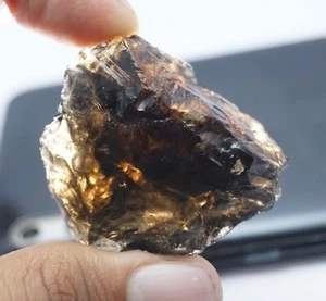 Natural 156.65 Ct Certified Natural Untreated Smoky Quartz Raw Rough Gemstone - Picture 1 of 5