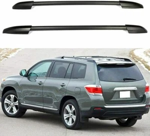 2 Pieces Fits for  Highlander 2008-2013 Roof Rail Racks Side Rail Bar - Imagen 1 de 7