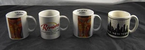 Lote de 4 tazas de cerámica de colección publicidad Riviera NY OfficeMax C3P48 - Imagen 1 de 1