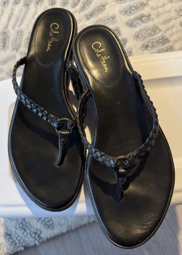 NIKE Perizoma intrecciato Cole Haan Haylee taglia 8 nero