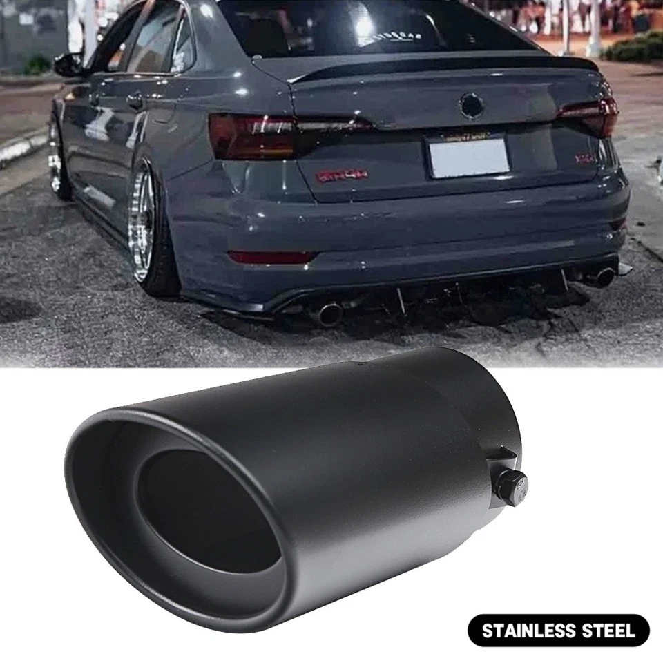 Tubo de escape trasero/punta trasera silenciador redondo accesorios para VW Jetta MK6 MK7 Foto 1 de 4