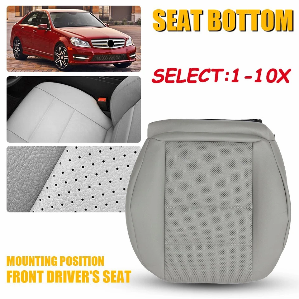 Cubierta de asiento inferior gris para Mercedes Benz C250/300/350 2008 2009 2010-2014 Foto 1 de 1