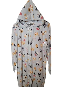 Neu mit Etikett neu Nordstrom Abound Hunde Weihnachten Weihnachtsmann Hüte Zuckerstangen Einteiler Pyjama - Bild 1 von 3