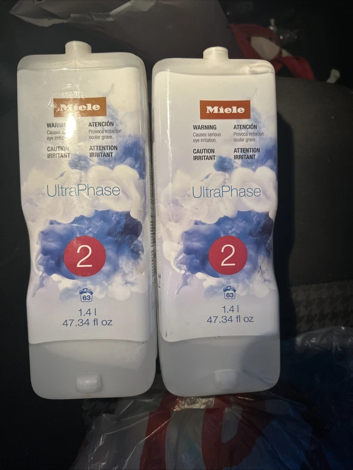 Pair of Miele Ultra Phase 2 Detergent for Whites/Colors 47.34 oz - Image 1 of 2