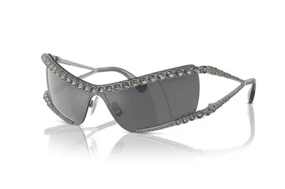 Nuevas gafas de sol geométricas Swarovski para mujer SK7022 40096G Gunmetal/gris negro 33 mm Foto 1 de 4