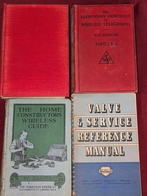 4x Vintage Wireless, Radio & Electronics Books From 1910'-50's see pix - Image 1 of 4