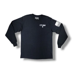 Grunt Style 2/5 CAAT II Diligentia Vis Celeritas Long Sleeve Black Shirt Size L - Picture 1 of 11