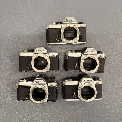 Lot of (5) - Nikon FM 35mm SLR Film Camera (Body Only) - Image 1 of 3