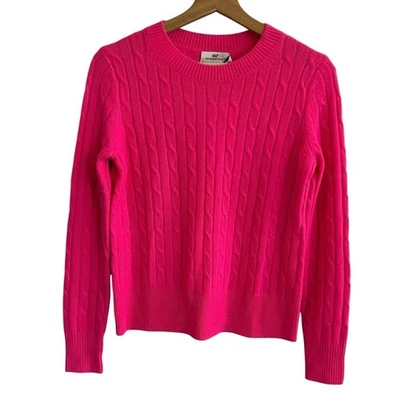 Suéter de cachemir tejido con cable Vineyard Vines para mujer talla XS Preppy silencioso de lujo Foto 1 de 4