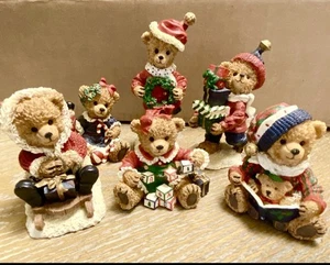 6 Stück Weihnachten Teddybären Vintage in Originalkartons - Bild 1 von 7